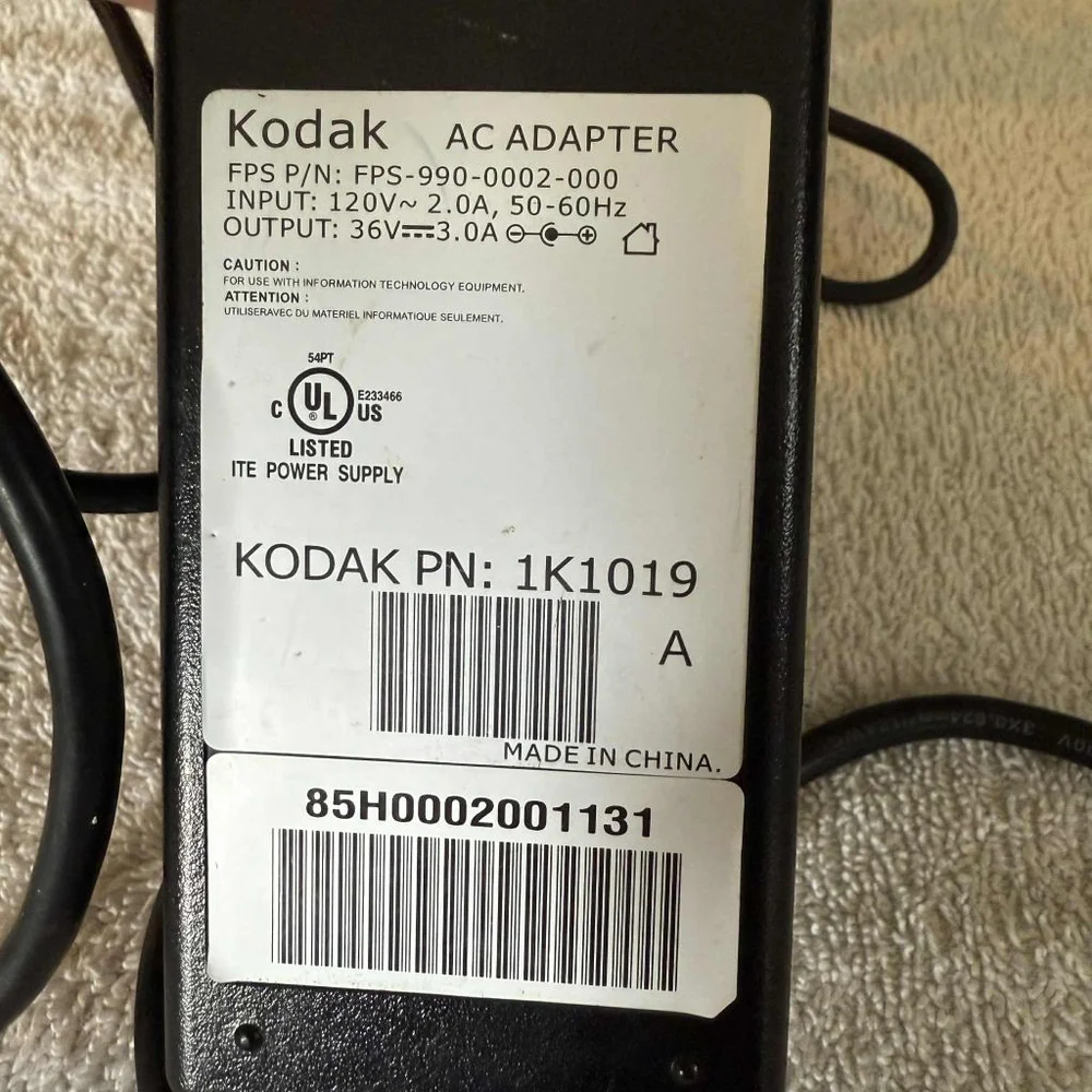 Kodak Black AC Adapter Power Supply